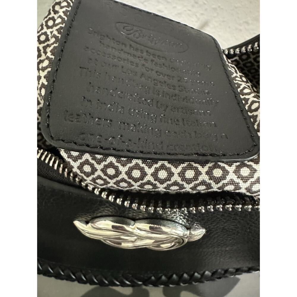Brighton Black Leather Finn Convertible Shoulderbag Interlok Harmony Hobo (EUC) - Picture 11 of 12